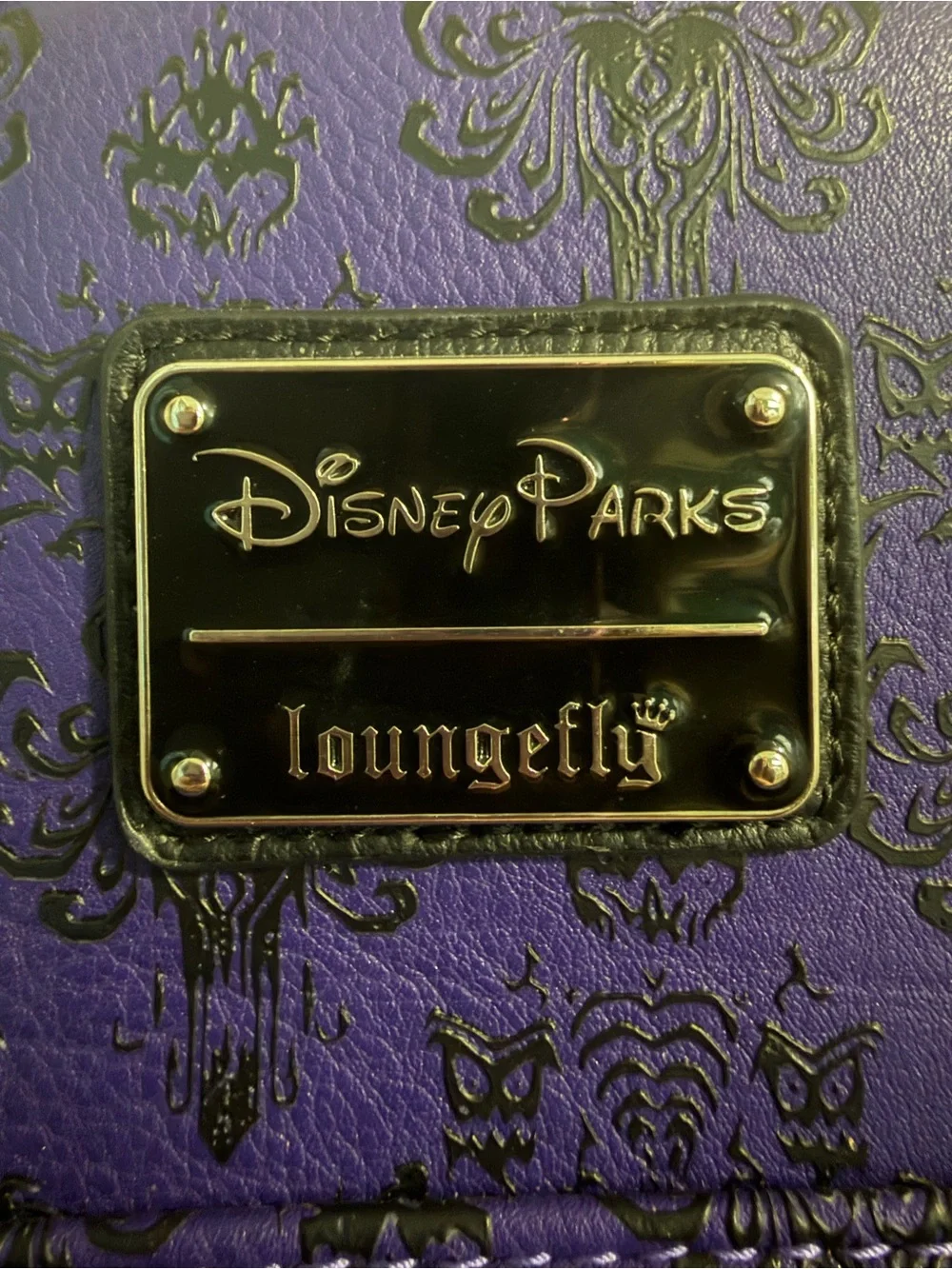 Disney Parks Loungefly Haunted Mansion Purple Mini Backpack